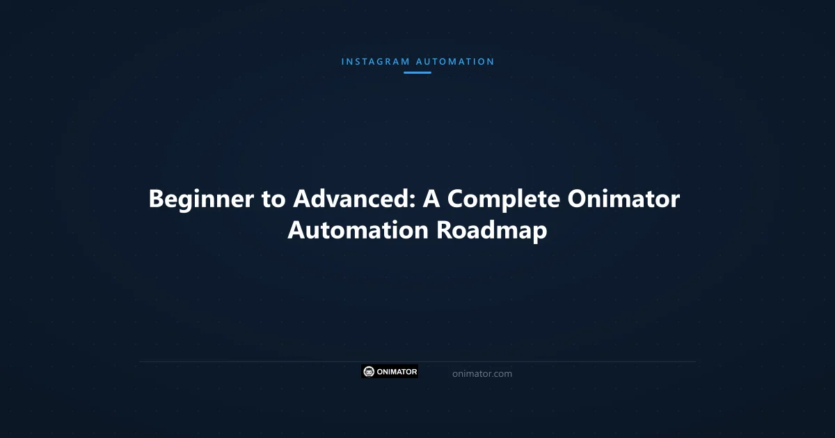Featured image: Beginner to Advanced: A Complete Onimator Automation Roadmap