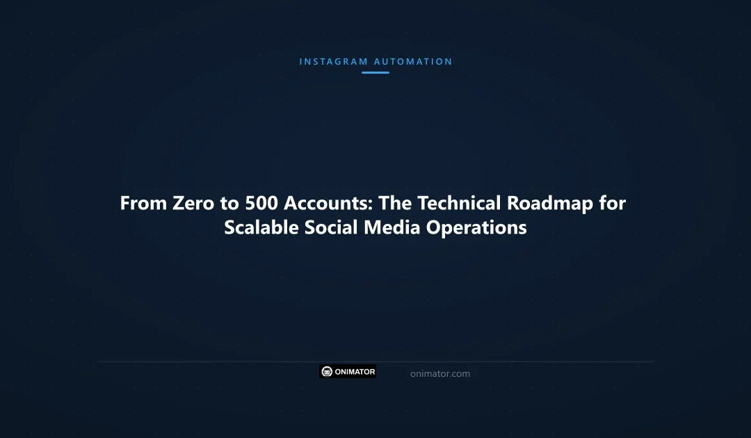 From Zero to 500 Accounts: The Technical Roadmap for Scalable Social Media Operations
