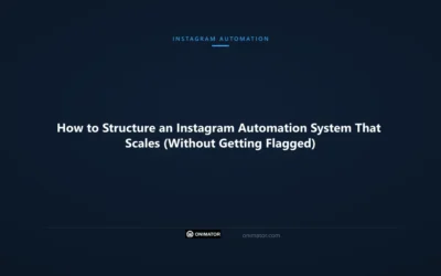How to Structure an Instagram Automation System That Scales (Without Getting Flagged)