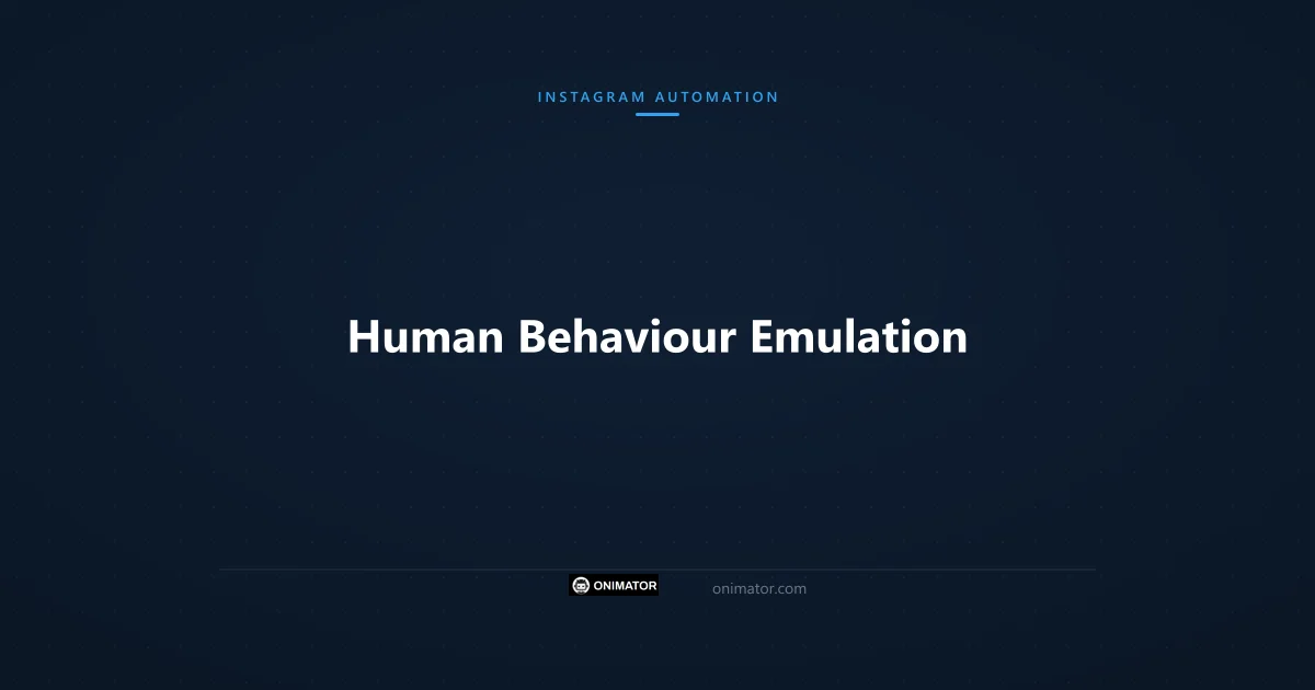 Featured image: Human Behaviour Emulation