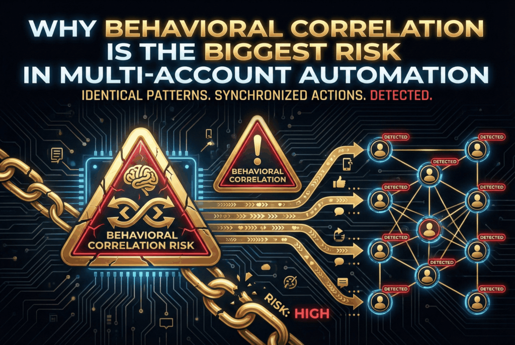 Why Behavioral Correlation Is the Biggest Risk in Multi-Account Automation
