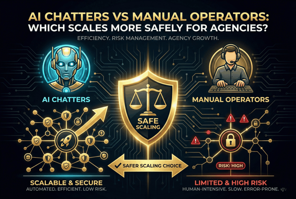 AI Chatters vs Manual Operators: Which Scales More Safely for Agencies?