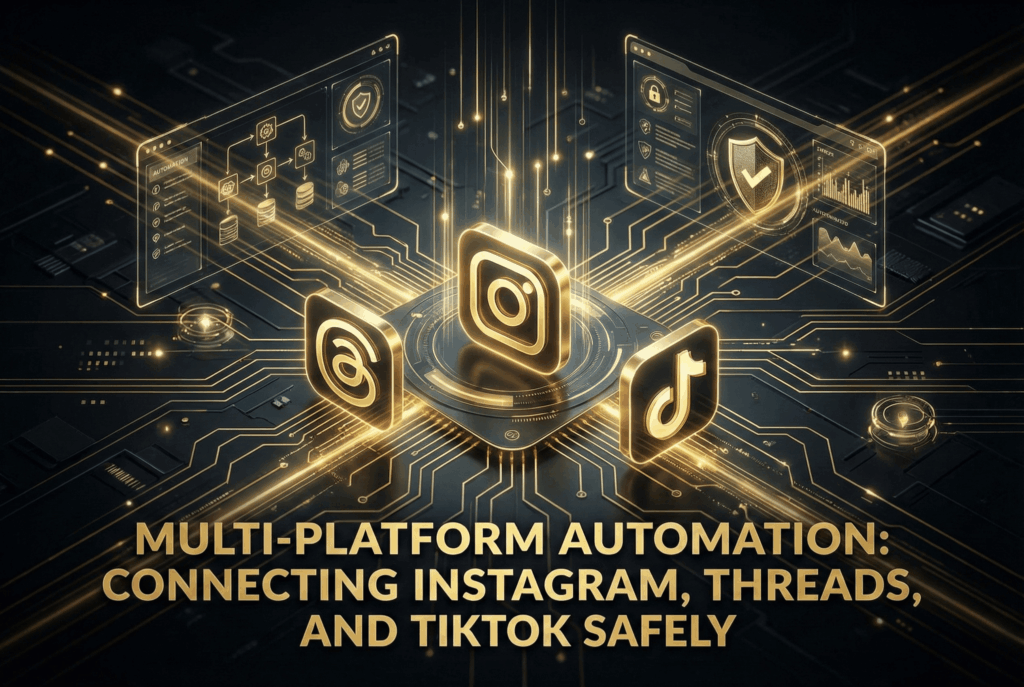 Multi-Platform Automation: Connecting Instagram, Threads, and TikTok Safely