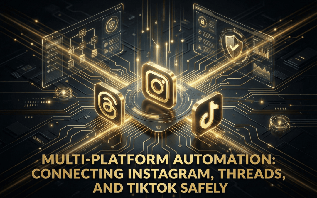 Multi-Platform Automation: Connecting Instagram, Threads, and TikTok Safely