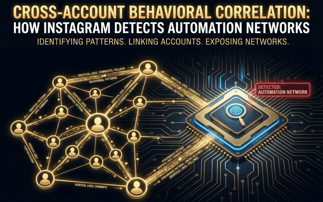 Cross-Account Behavioral Correlation: How Instagram Detects Automation Networks