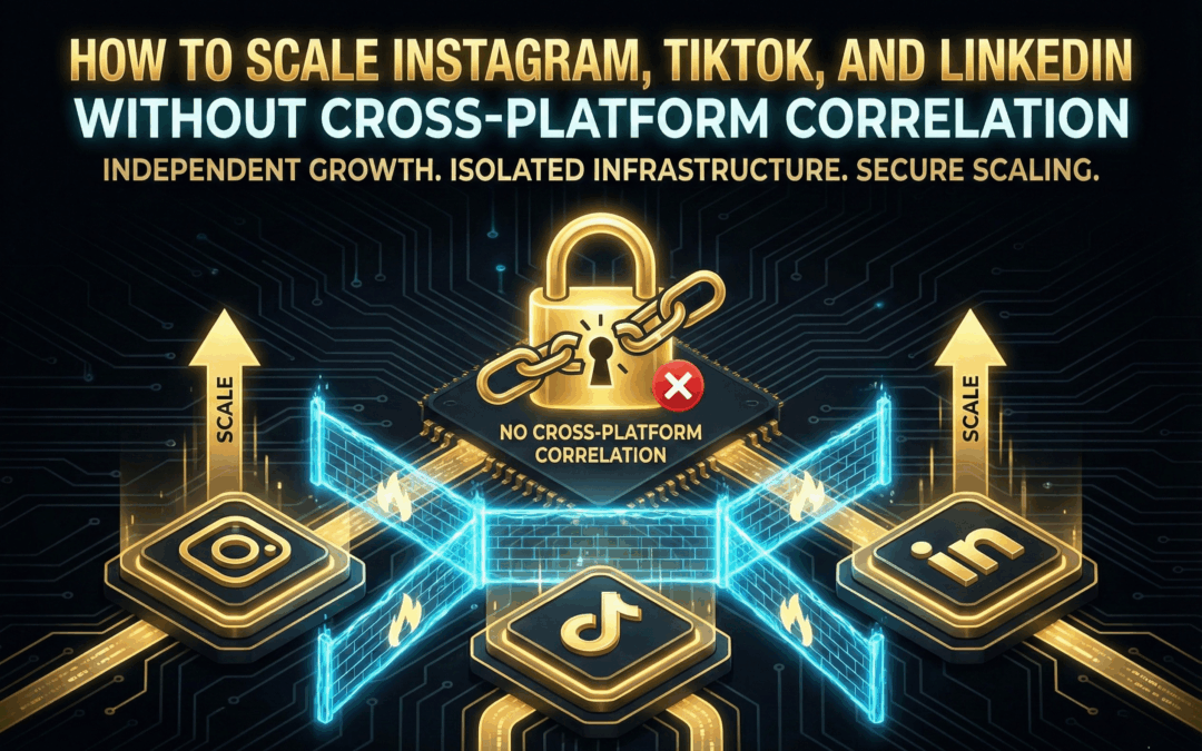 How to Scale Instagram, TikTok, and LinkedIn Without Cross-Platform Correlation
