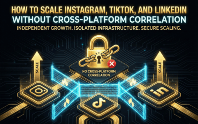How to Scale Instagram, TikTok, and LinkedIn Without Cross-Platform Correlation